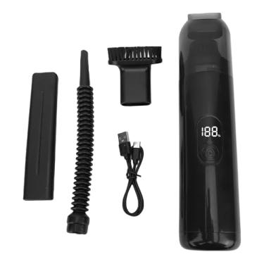 Imagem de Luocute Aspirador de pó Sem Fio, Aspirador Portátil 2 Em 1 e Espanador de Ar Com Sucção Forte de 9-10KPA, 3 Bicos, para Carro, Casa, Escritório, Mesa