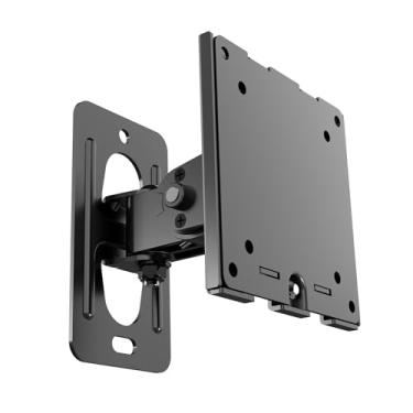 Imagem de Suporte de parede para monitor de altura ajustável para a maioria das telas de 17-49 polegadas, movimento total e suporte ultrafino para monitor único com VESA 75 x 75/100 x 100 mm até 10 kg, preto