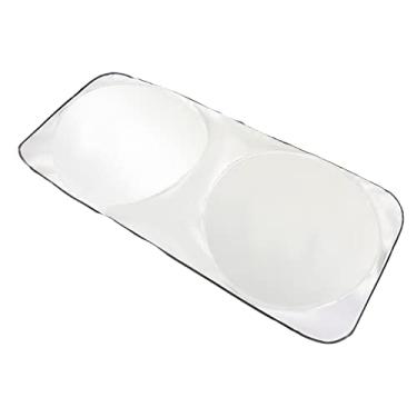 Imagem de aqxreight Bolsa de Pára - Sun Shade Raios de Janela Dobráveis ​​e Calor do Sol Protetor de Carro Interior Acessórios para Pára - 190x90cm/74.8x35.43N Fibra de Fibra Mate Carro (190 * 90)