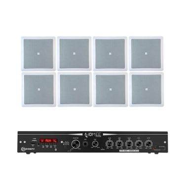 Imagem de Kit Amplificador THS 4600 Taramps + 4 Pares