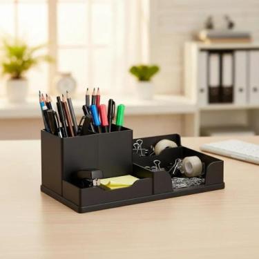 Imagem de 01 Organizador De Mesa office Escritório Caneta Lápis Organizadores Vo