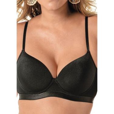 Imagem de Sutiã com Aro e Bojo Chic G Demillus 67093, Preto, 46