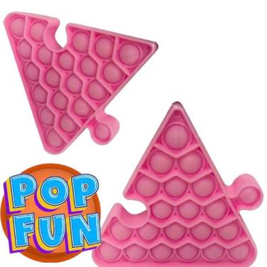 Imagem de Pop It Triângulo Encaixavel Rosa - Yes Toys
