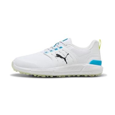 Imagem de PUMA Tênis de golfe masculino Ignite Elevate 2 Tour, Puma Branco-maçã Spritz-Speed Blue, 42
