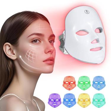 Imagem de Máscara facial Facego Red Light 7 cores recarregável em casa