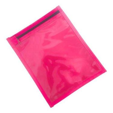 Imagem de Kit 10 Porta Ordem Serviços Ótica Envelope Com Ziper - Rosa