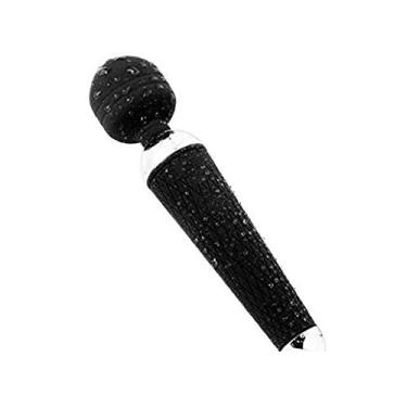 Imagem de Massageador Estimulador Feminino Masturbador Portatil USB Bateria Preto 10 vibrações Varinha Magica Magic Wand Varinha Mágica Silencioso Sex Shop Ponto G Clitoris 6000 Rpm (Preto)