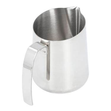 Imagem de Generic Jarro Latte Art, Troca por Espuma Em Escala Transparente, Controle Preciso e Multifuncional, Aço Inox 304 para Cafeteria (500ML Prata)