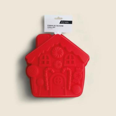 Imagem de Forma De Silicone Casa Vermelho 24x24cm - Acasa Vermelho