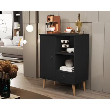 Imagem de Buffet Aparador Para Sala Cozinha Bar Tip Top Preto (Fosco)