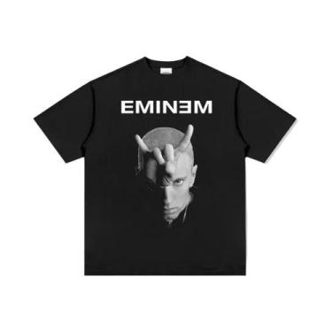 Imagem de Camiseta Unissex Eminem Rapper Hip Hop, Estilo Solto, Moda De Verão Pa