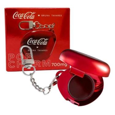 Imagem de Balm Labial Bruna Tavares Coca-Cola Pop Charm Com Acessório Para Chave