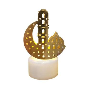 Imagem de Velas Decorativas LED Eid Mubarak Ramadan, Lâmpada Noturna Em Forma De