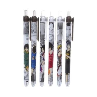 Imagem de Caneta gel de anime japonês fofa, prensa criativa, papelaria, canetas 