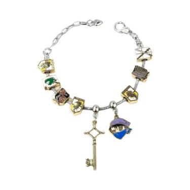 Imagem de Pulseira DIY De Metal Anime Attack on Titan Com Pingente Destacável As