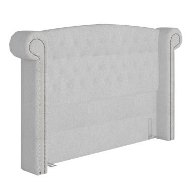 Imagem de Cabeceira Cama Box Casal 140cm Provença Z37 Boucle Branco - Mpozenato