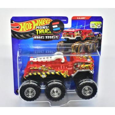 Imagem de Hot wheels monster trucks - big rigs - 6 rodas - 5 alarm