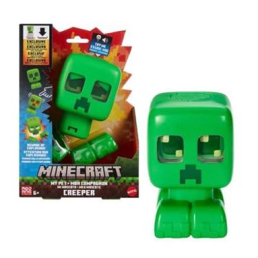 Imagem de Boneco Minecraft Meu Mascote Creeper Luz E Som - Mattel