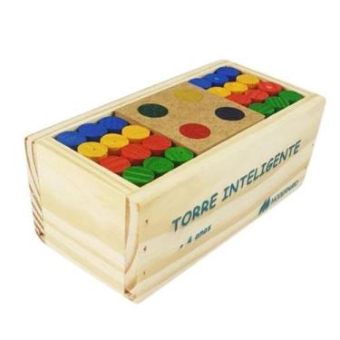 Imagem de Jogo Torre Inteligente Madeira Modernato Brinquedo Educativo