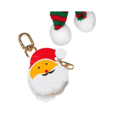 Imagem de Pingente De Chaveiro Mini Em Couro PU Fofo Para Acessórios De Bolsa De