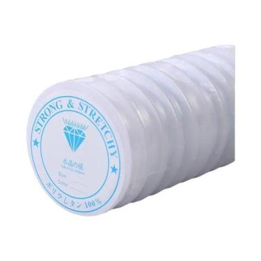 Imagem de 6 Rolos/saco de Cordão Elástico para Pulseiras, Cordão de Cristal para