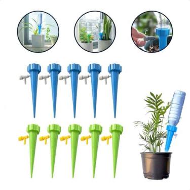 Imagem de Kit 10 Pcs Gotejador Irrigador Acoplável Garrafa Pet Planta - Nova Pen