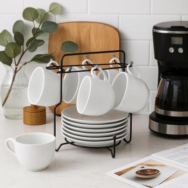 Imagem de Suporte Organizador para Xícaras e Pires Utimil Pintura Epóxi