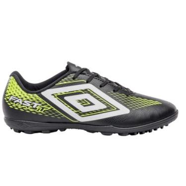 Imagem de Chuteira society umbro fast ii u01fb00389, Preto bco limao, 40
