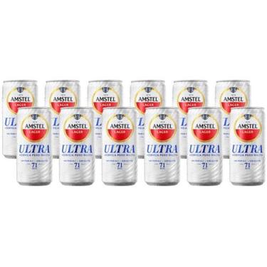 Imagem de Cerveja Amstel Ultra Pilsen Lager 12 Unidades - Lata 269ml, 12
