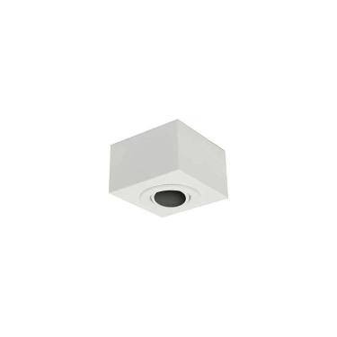 Imagem de Plafon Box Quadrado 12CM para 1 Lâmpada Dicróica Branco Branco