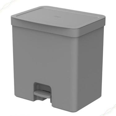Imagem de Lixeira de Pedal de Piso para Cozinha Trium 20 Litros Basculante - Ou,