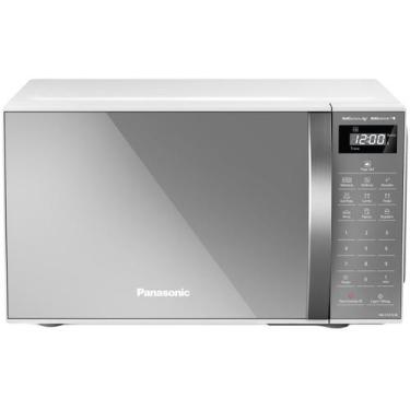 Imagem de Micro-ondas Panasonic ST27L 21L Antiaderente Espelhado, Branco, 110V
