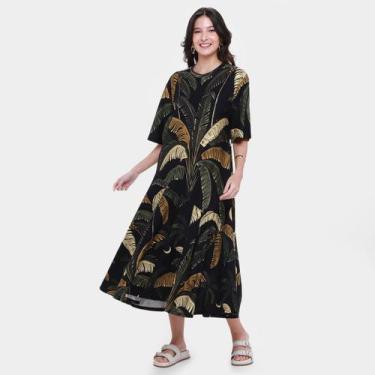 Imagem de Vestido Cropped Farm Itacaré, Preto, G