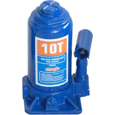 Imagem de Macaco Hidráulico Tipo Garrafa Suporta 10 Toneladas Borracharia Mecâni