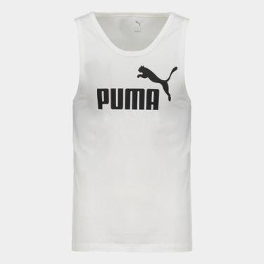 Imagem de Regata Puma n. 1 Logo Tank Masculina, Branco, G