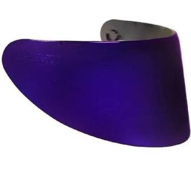 Imagem de Viseira Capacete Axxis V18B Roxa Espelhada 2mm Original