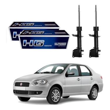 Imagem de Par Amortecedor Dianteiro Siena 1.0 1.4 1.6 2011 A 2017 - Nakata