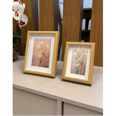 Imagem de Kit Porta Retrato 10x15 A 15x29 Madeira Decoração Mesa - - Lojas Lari,