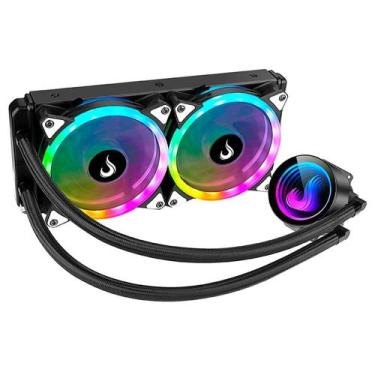 Imagem de Water Cooler Gamer Rise Mode ARGB Intel/AMD 240mm Preto - RM-WCB-04-AR