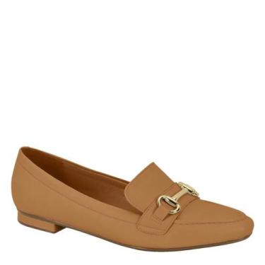 Imagem de Sapato Feminino Mocassim Leve Bico Fino Vizzano 1351.106, Camel pelica