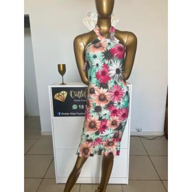 Imagem de Vestido Midi Estampa Exclusiva Veste 36 - Outlet Vida Fashion