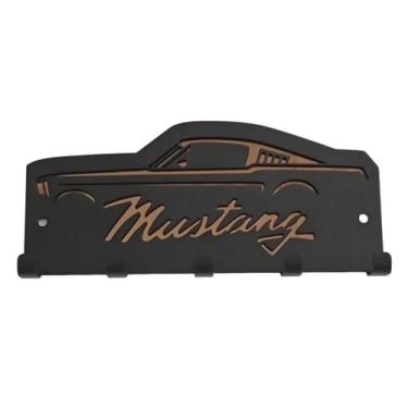 Imagem de Porta Chaves Mustang 20x 9 cm  Preto / Bronze espelhado - Artístic Las