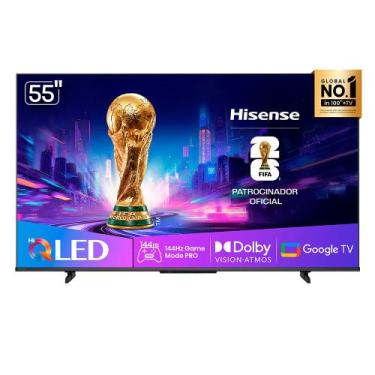 Imagem de Smart TV Hisense HI-QLED 4K 55" Polegadas com Dolby Vision, Dolby Gami