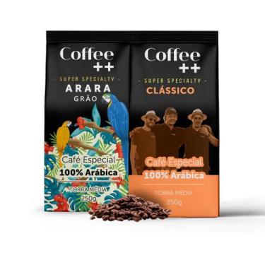 Imagem de Kit 2 Pacotes Arara e Clássico Café Especial em Grãos Coffee Mais, 49 
