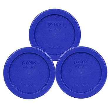 Imagem de Pyrex 7202-PC Cadete Azul Redondo 1 Tampa de Armazenamento para Tigelas de Vidro, Cadet Blue, 1 Cup, 3