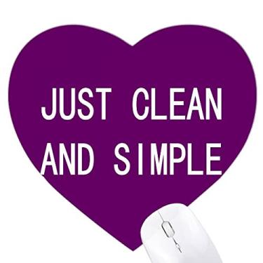Imagem de Just Clean And Simple Art Deco Mouse pad moderno coração tapete de borracha para escritório
