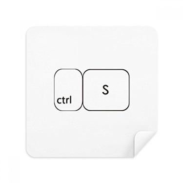 Imagem de Keyboard Symbol ctrl S Glasses Pano Limpador de Tela Tecido de Camurça Pacote com 2