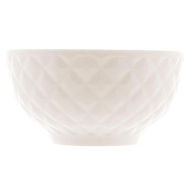 Imagem de Tigela Bowl Porcelana Diamond Branco 300ml Unidade - Lyor