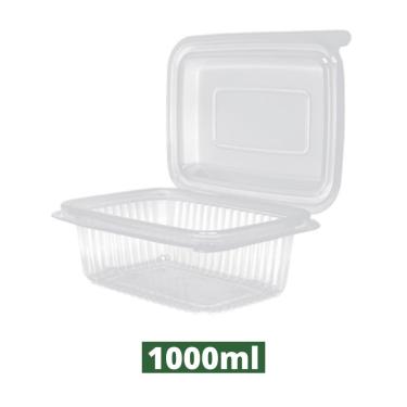 Imagem de Pote Retangular C/ Tampa Articulada 1000ml c/ 24un