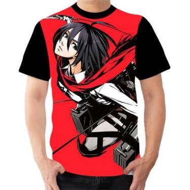 Imagem de Camiseta Camisa Personalizada Mikasa Ackerman Aot 1 - Dias No Estilo
